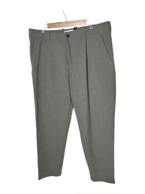 Mr. Porter Soft Cotton Pleated Front Chino Pants Size 38 X 30 New